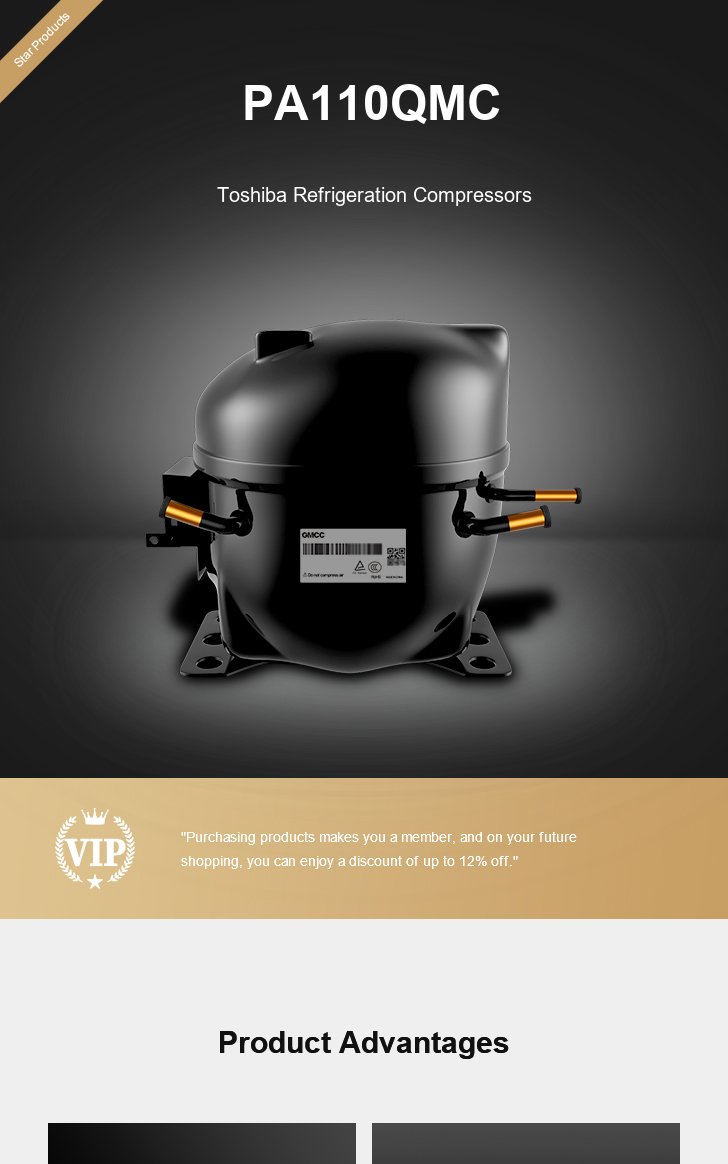 Toshiba Compressor PA110QMC, technical parameters pdf, structure diagram